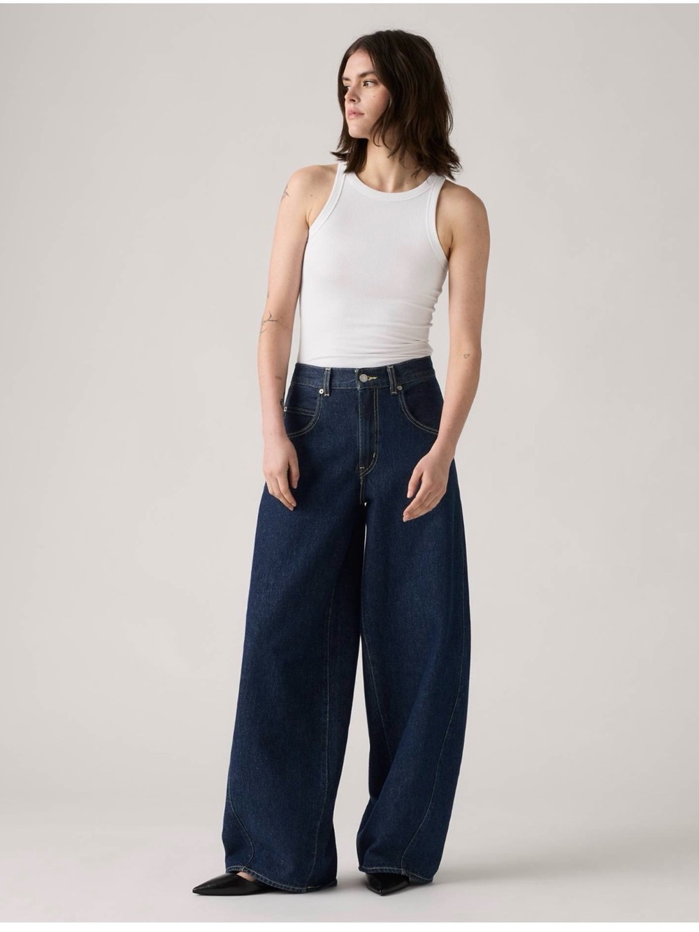 Women's LEVI'S Super Baggy Barrel Jeans Sz 25